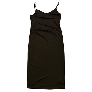 NWOT‎ Steve Madden Black Slip Dress Knee Length Women's Size Small